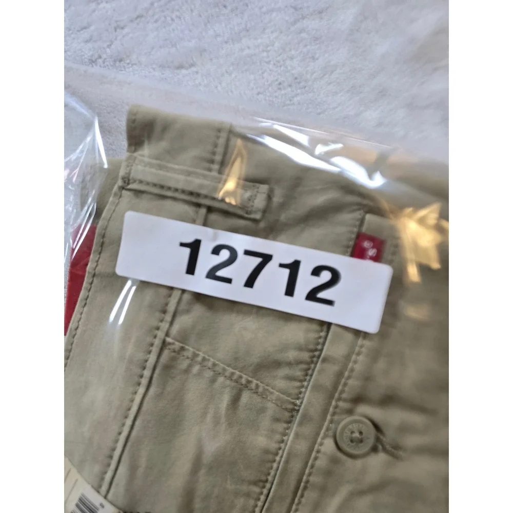 Levi's XX Chino Shorts Mens 36 Tan Khaki Cotton Stretch Twill Regular Fit NEW